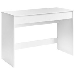 Beliani Home Office Desk Rondane White 110 Cm 50 Cm - thumbnail 1