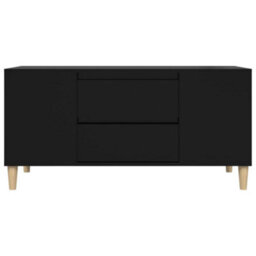 Berkfield Tv Cabinet Black 102X44.5X50 Cm Engineered Wood - thumbnail 7