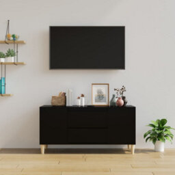 Berkfield Tv Cabinet Black 102X44.5X50 Cm Engineered Wood - thumbnail 3