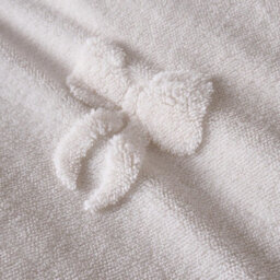 Ohs Bows Tufted Teddy Fleece Super Soft Duvet Set With Pillowcase, Ivory - Double - thumbnail 5