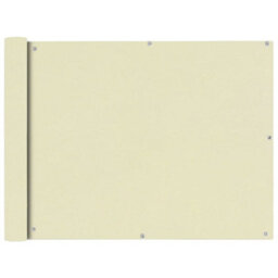 Berkfield Balcony Screen Oxford Fabric 90X600 Cm Cream