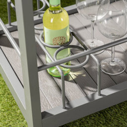 Alfresia Grey Garden Bar Trolley - thumbnail 4