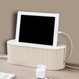 White Able Storage Box Wire Cable Management Socket Safety Tidy Organizer - thumbnail 6