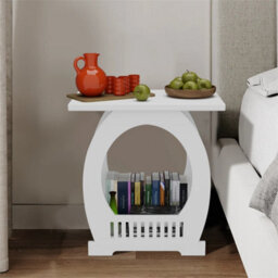 Large Bedside Table Drawer Cabinet Side End Table Nightstand Storage Shelf - thumbnail 3
