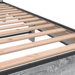 Berkfield Bed Frame Without Mattress Grey Sonoma 140X200 Cm - thumbnail 7