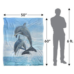 Royce Mcclure Silky Dolphin Jumpers Supersoft Blanket Multicoloured (152Cm X 127Cm) - thumbnail 4