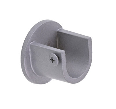 Lister Cartwright 19mm Curtain Pole Ends Brackets With Adjustable Screwsplastic Finish (Pack Of 1)