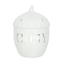 Ceramic Cosy Acorn Tealight Candle Holder - thumbnail 2