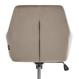 Beliani Office Chair Wellston Velvet Taupe - thumbnail 5