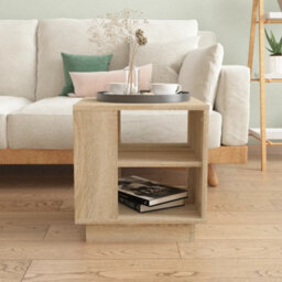 Berkfield Coffee Table Sonoma Oak 40X40X43 Cm Engineered Wood - thumbnail 3