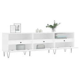 Berkfield Tv Cabinet White 150X30X44.5 Cm Engineered Wood - thumbnail 4