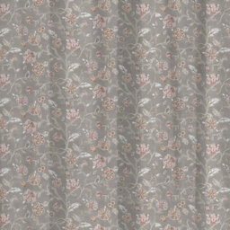 Appletree Roselle 100% Cotton Grey Fully Lined Pair Of Tab Top Curtains - thumbnail 3