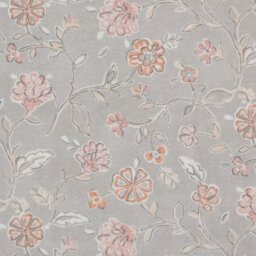 Appletree Roselle 100% Cotton Grey Fully Lined Pair Of Tab Top Curtains - thumbnail 4