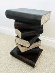 My Square Mile Coffee Table Books Stack Solid Wood Side End Lamp Stand Library Furniture - thumbnail 2