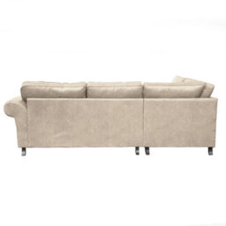 Oakland Suede Leather 1C2 Corner Sofa Marble - thumbnail 4
