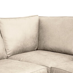 Oakland Suede Leather 1C2 Corner Sofa Marble - thumbnail 7
