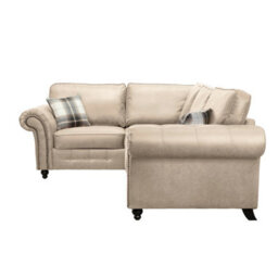 Oakland Suede Leather 1C2 Corner Sofa Marble - thumbnail 3