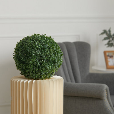 Garden Sanctuary Artificial Boxwood Ball Topiary Trees Potted Decorative Plant Outdoor And Indoor Décor (28Cm) - image 1