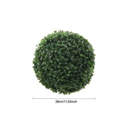 Garden Sanctuary Artificial Boxwood Ball Topiary Trees Potted Decorative Plant Outdoor And Indoor Décor (28Cm) - thumbnail 7