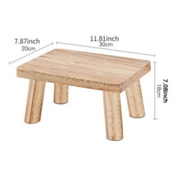 Light Baked Color Wooden Step Stool Low Stool Small Bench