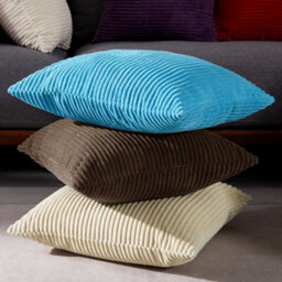 "Deconovo Set Of 2 Super Soft Corduroy Cushion Covers Chocolate 18""x18""" - thumbnail 4