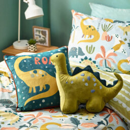 Little Furn. Roar Piped Velvet Polyester Filled Cushion - thumbnail 5