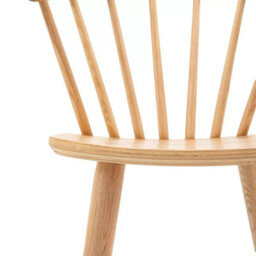 Xample Gallery Craft Oak Bar Stool With Light Brown Finish, Turned Legs & Back Spindles, Counter Height, Solid Oak & Oak Veneers - thumbnail 7