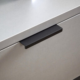 Home Source Phoenix 1 Drawer Bedside Table Nightstand Storage Unit Grey Bedroom Furniture - thumbnail 5