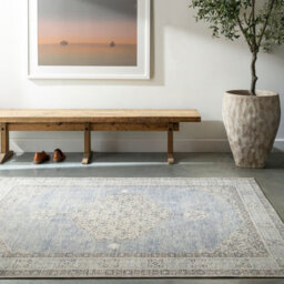 Livabliss Becki Owens Lila-Vintage Grey Brown Blue Traditional Boho Living Dining Bedroom Rug 160 X 213 Cm Easy Care, Non Shedding - thumbnail 2