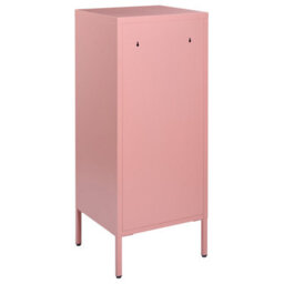 Beliani Storage Unit Wostok Metal Peach Pink - thumbnail 5