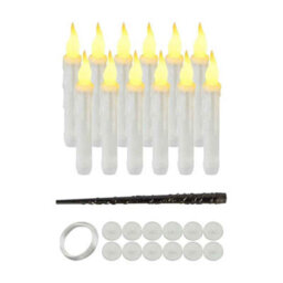 12 Floating Led Candles Warm White  Hanging Halloween Decoration, Harry Potter Floating Candles - thumbnail 1
