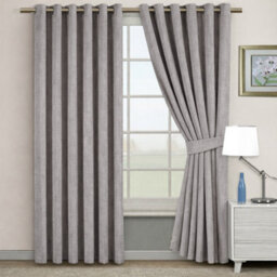 Bedlooms Mocha Linen Curtain 100% Blackout Thermal Insulated Eyelet Curtain (Pair) 66 X 90 Inches With Tie Back Two - thumbnail 9