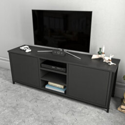 Decorotika Otis Tv Stand For Tv's Up To 63 Inch Black And Anthracite - thumbnail 2