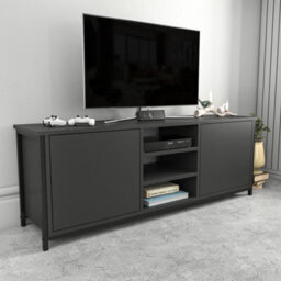 Decorotika Otis Tv Stand For Tv's Up To 63 Inch Black And Anthracite - thumbnail 3