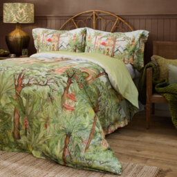 Voyage Maison Voyage Eden Ruins 100% Cotton Printed Duvet Cover Set, Green, Super King - thumbnail 2