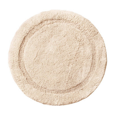 Allure Bath Fashions Round Bath Mat Non-Slip - Stone - image 1