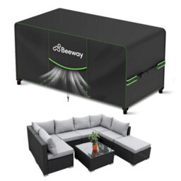 Beeway Garden Furniture Cover With Air Vent, Waterproof Patio Rattan Sofa Table Chair Set - 420 D Oxford Fabric, Windproof - 242 - thumbnail 9