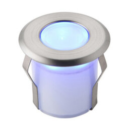 Luminosa Lighting Luminosa Cove Outdoor Coastal Recessed Ground Light Blue Ip67 0.8W Marine Grade Brushed Stainless Steel & Frosted - thumbnail 2