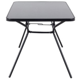 Beliani Garden Dining Set 6 Seater Livo Metal Black - thumbnail 7