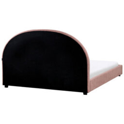 Beliani Bed Boucle Vaucluse 160 X 200 Cm (Eu King Size) Pastel Pink - thumbnail 6