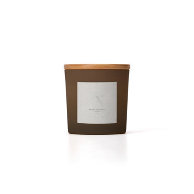 Aroma Naturals Frosted Decadence Glass Candle - Praline & Birch Scent - image 1