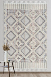 The Rugs Scandi Collection Area Rugs - Scandinavian Design Living Room Rugs And Runners In Grey-Multicolour1 - thumbnail 2