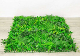 Primrose Artificial Mixed Plants Green Garden Wall Patio Hedge Panel 1M X 1M - thumbnail 3