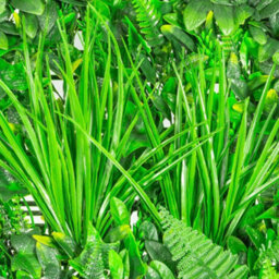 Primrose Artificial Mixed Plants Green Garden Wall Patio Hedge Panel 1M X 1M - thumbnail 5