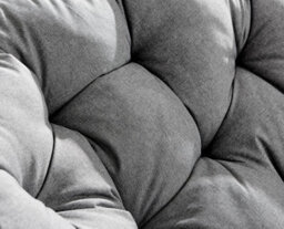 Furniturebox Uk Moon Grey Rattan Garden Papasan Chair In Textured Grey Rattan Weave And Thick Grey Cushion - Single Garden Chair - thumbnail 6