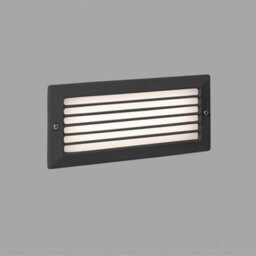 Luminosa Lighting Luminosa Stripe Outdoor Led Recessed Wall Light Dark Grey 5W 3000K Ip54