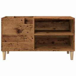 Berkfield Record Cabinet Artisan Oak 84.5X38X48 Cm Engineered Wood - thumbnail 4