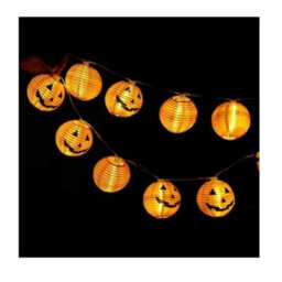 Halloween Pumpkin String Lights, Orange Led Party Garden Decoration - thumbnail 4