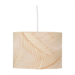 First Choice Lighting Set Of 2 Tropica - Champagne Gold Detail 25Cm Pendant Or Lamp Shades - thumbnail 3