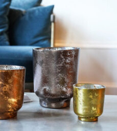Ivyline Metallic Bronze Glass Holder H19Cm W15.5Cm - thumbnail 5